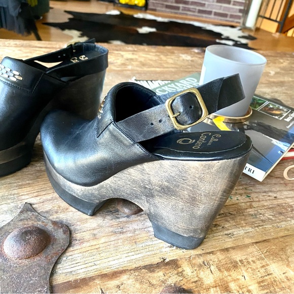 CALEEN CORDERO 💜Fabulous Clogs with strap & buckle 💜EUC💜 9 1/2 💜GORGEOUS 💜 - Picture 10 of 13